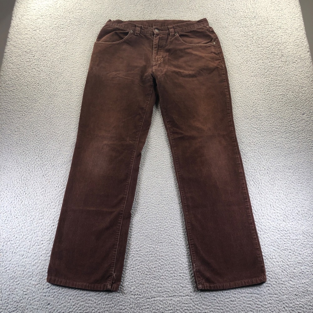 Patagonia Pants Men 33x31 Brown Corduroy Faded Distressed Outdoor Gorpcore